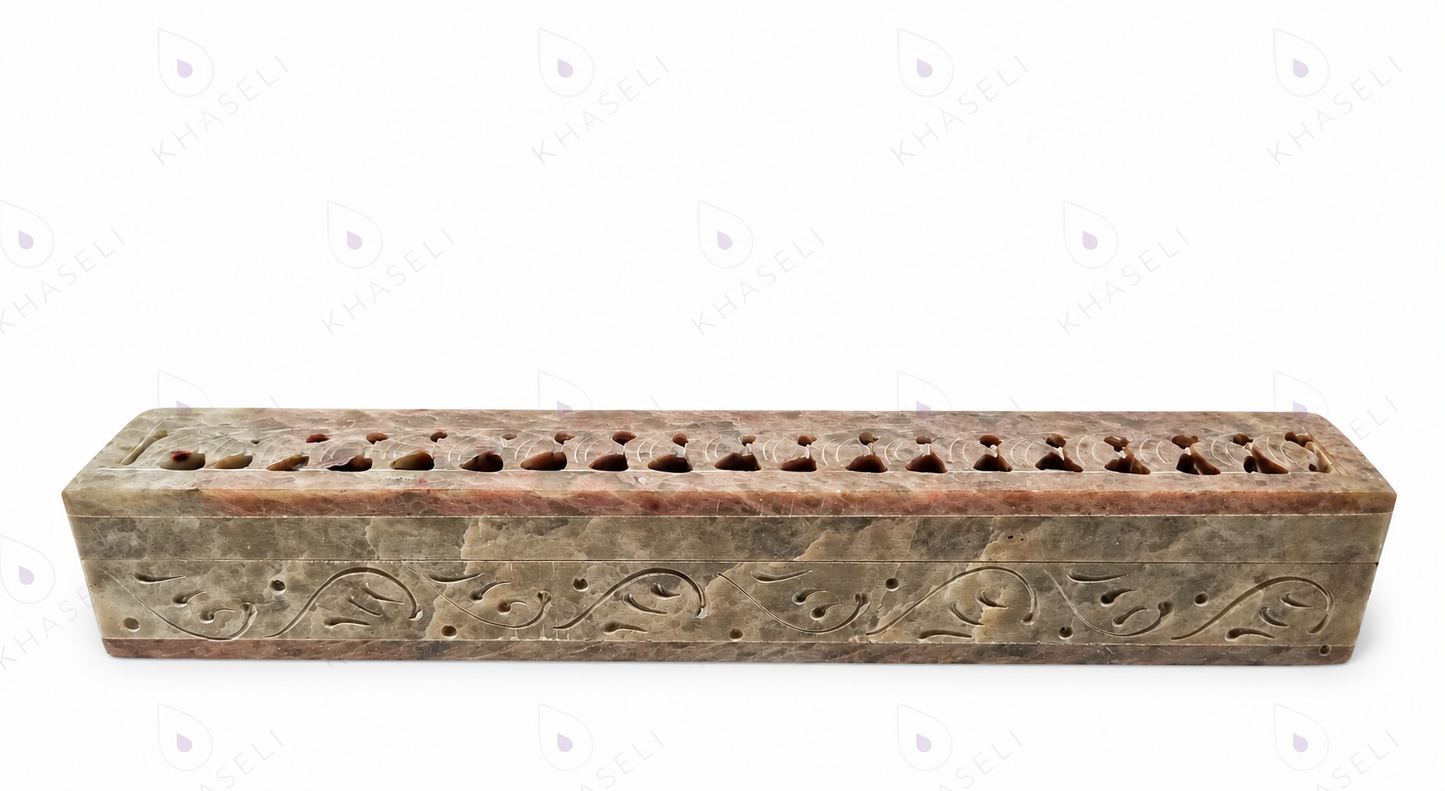 Portaincienso de Piedra Natural para Varillas de Incienso - Soporte Esotérico para Meditación y Limpieza Energética