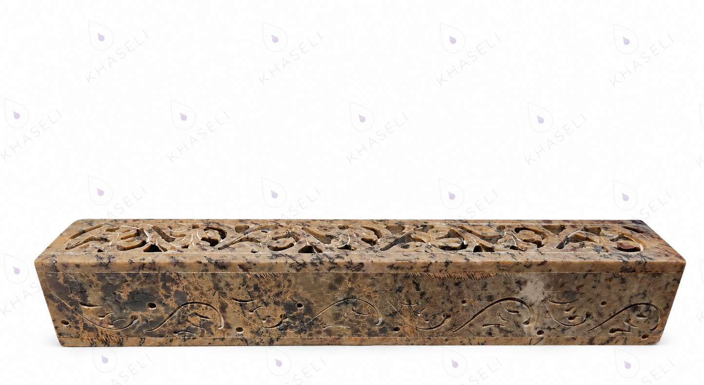 Portaincienso de Piedra Natural para Varillas de Incienso - Soporte Esotérico para Meditación y Limpieza Energética