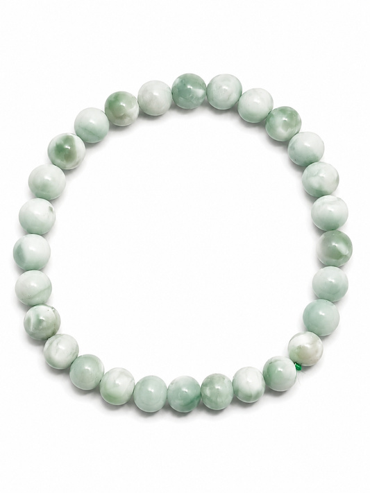 Pulsera de Jade Verde Natural-Prosperidad, Armonía y Buena Fortuna