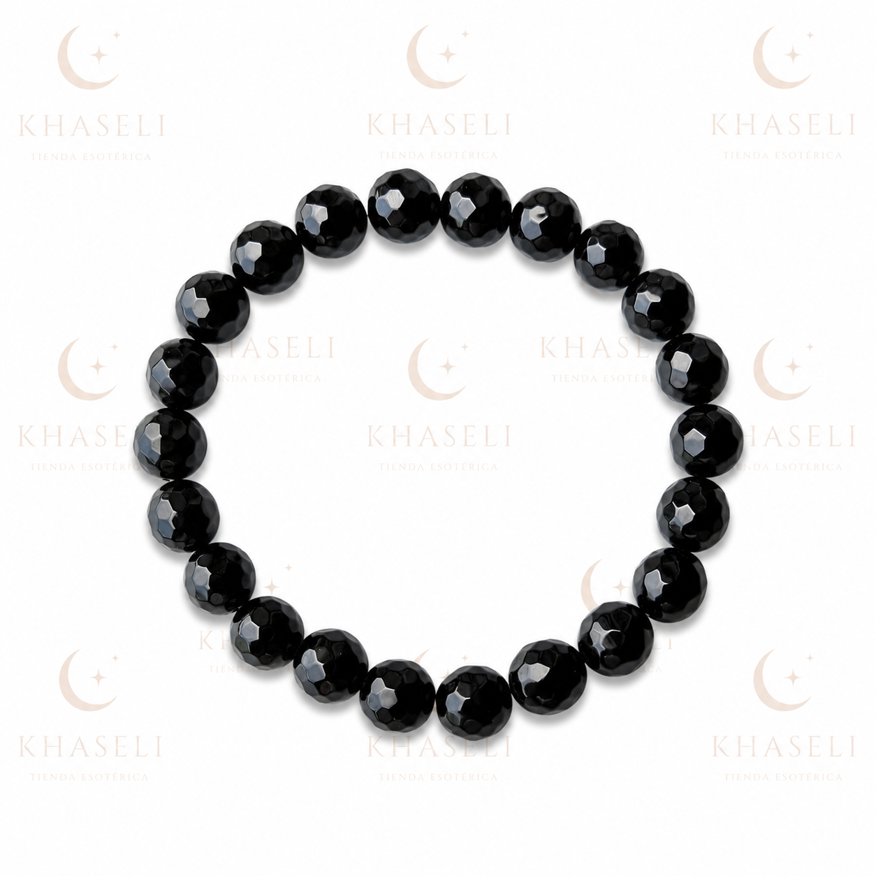 Pulsera de Ónix Natural – Protección Energética, Fuerza y Equilibrio | Mineral Esotérico