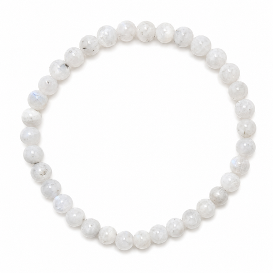 Pulsera de Piedra Luna Natural – Equilibrio, Intuición y Energía Femenina