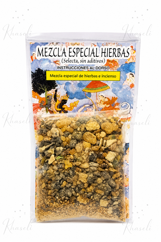 Mezcla Especial de Hierbas e Incienso Natural para Limpieza Energética y Rituales - Resina Selecta sin Aditivos