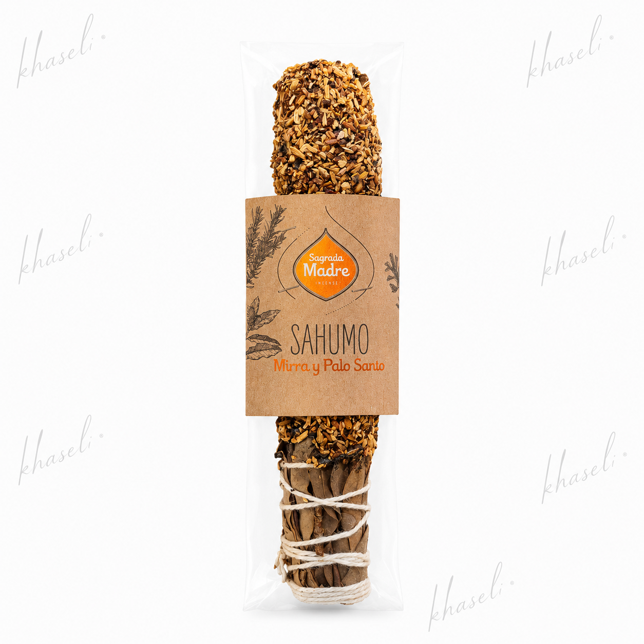 Sahumerio Mirra y Palo Santo Sagrada Madre - Limpieza Energética, Protección y Armonía Espiritual