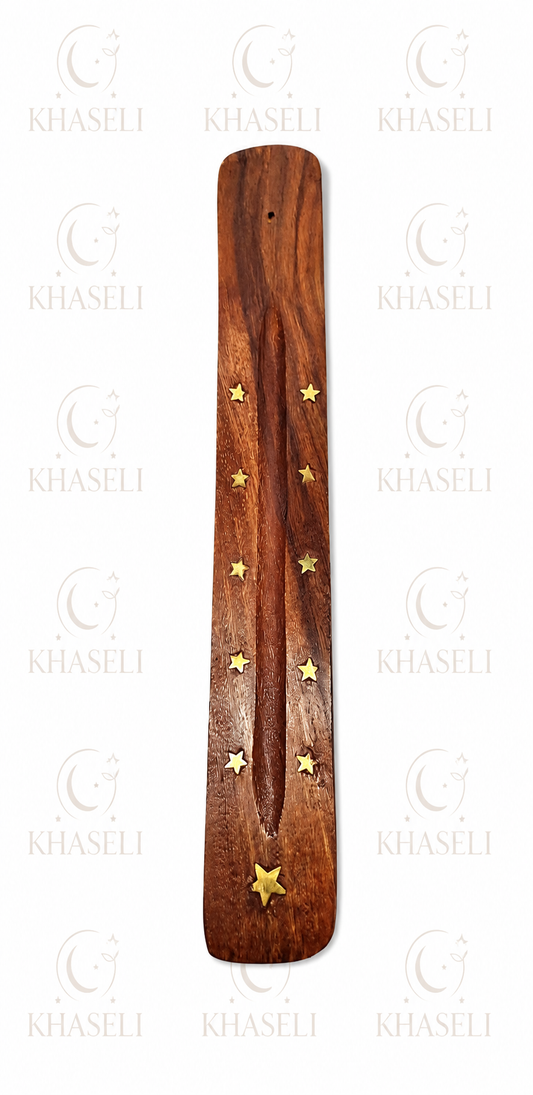 Portaincienso de Madera Artesanal – Soporte para Varillas de Incienso