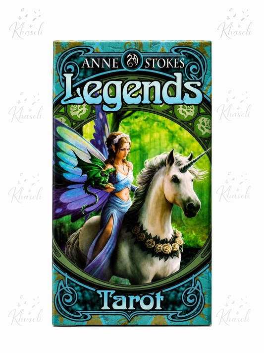 Tarot Legends de Anne Stokes – Baraja de Tarot Ilustrada con Dragones, Hadas y Unicornios - Cartas Esotéricas para Lecturas e Intuición