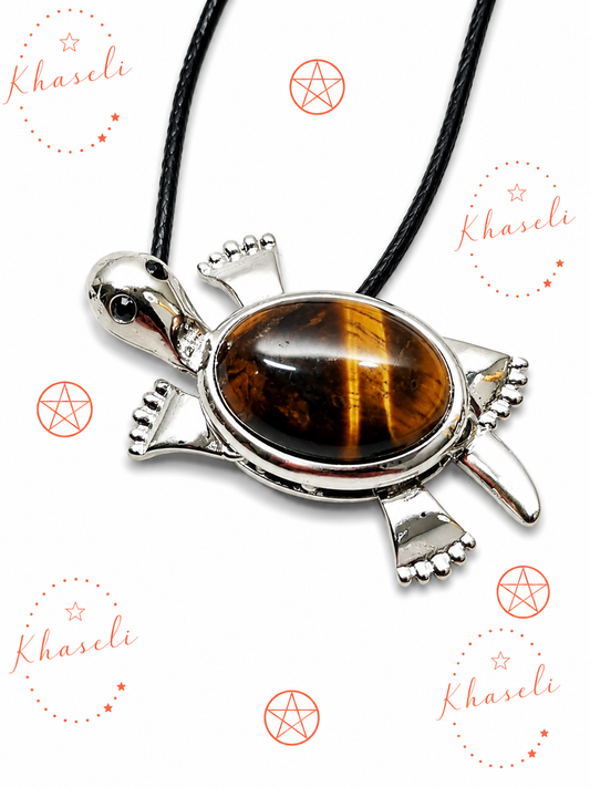 Colgante Tortuga con Ojo de Tigre