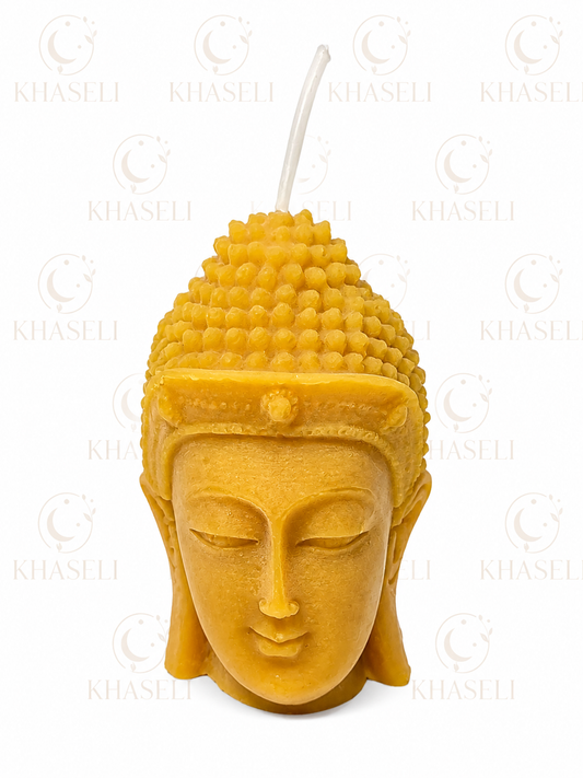 Vela Buda de Cera Natural de Abeja – Paz, Armonía y Meditación