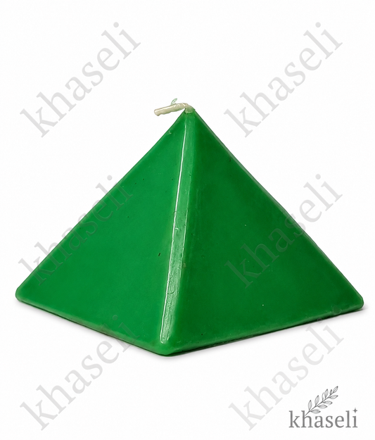 Vela Pirámide verde – Energía, Protección y Armonización Espiritual