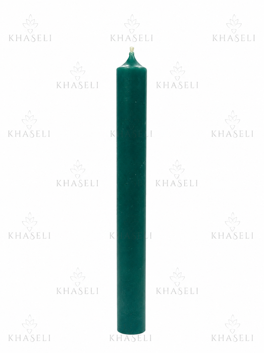 Vela Verde Oscuro Esotérica para Prosperidad, Crecimiento, Salud y Abundancia