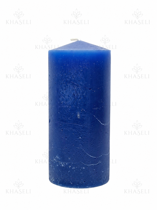 Velón Azul Esotérico para Paz, Protección, Comunicación y Serenidad